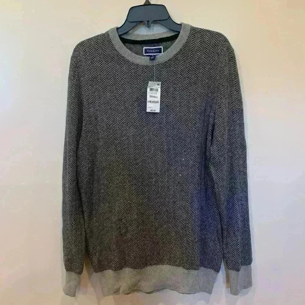 Mens Club Room Novelty Sweater S NWT - B3